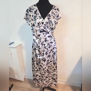 525 America silk wrap maxi dress Sz L